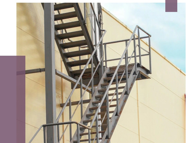 Пожарные лестницы в Каспийске от 12217 руб. — монтаж и продажа | ПРОЛЁТ-Ксп