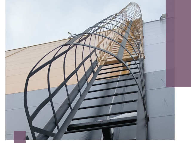 Изготовление и монтаж пожарных лестниц в Каспийске профессионально