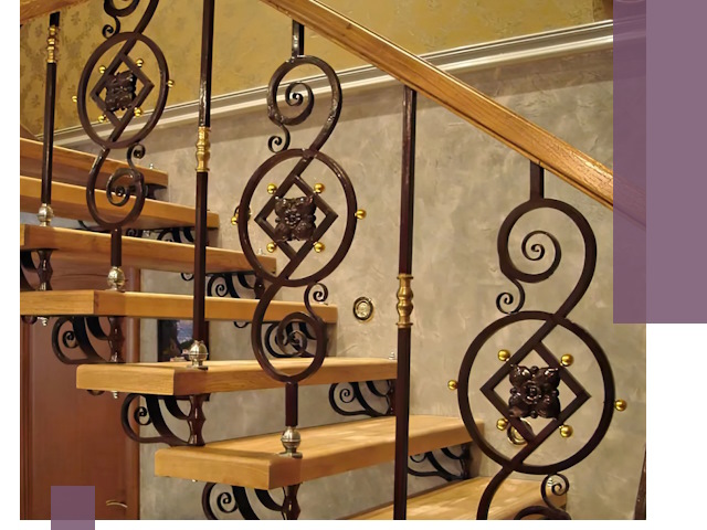 Изготовление кованых лестниц под ключ в Каспийске