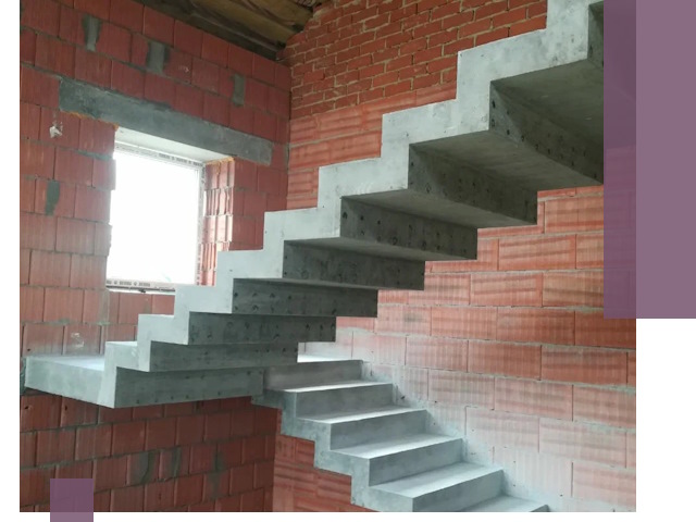 Бетонные лестницы под ключ в Каспийске: монтаж, демонтаж, ремонт