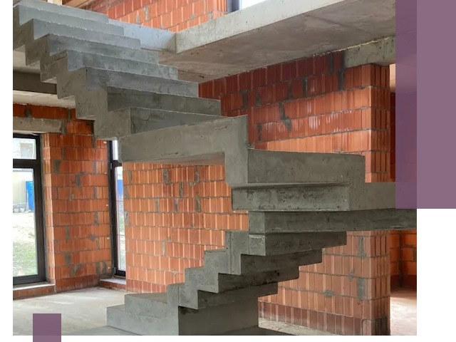 Изготовление бетонных лестниц под ключ в Каспийске