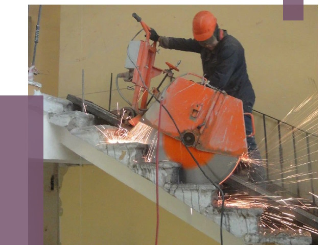 Демонтаж бетонных лестниц в Каспийске от 4581 руб. за м2 | ПРОЛЁТ-Ксп