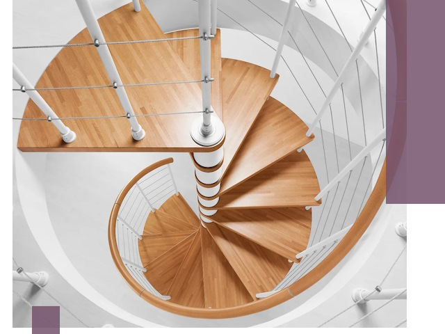 Изготовление винтовых лестниц под ключ в Каспийске