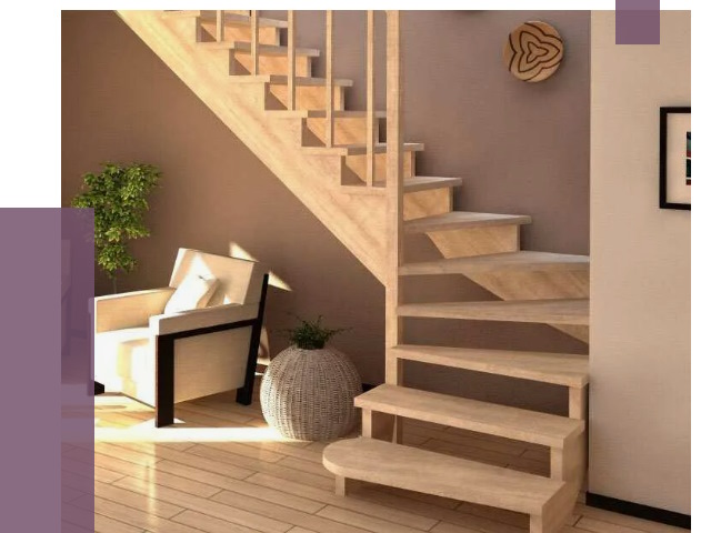 Изготовление Г-образных лестниц в Каспийске от 18835 руб. 