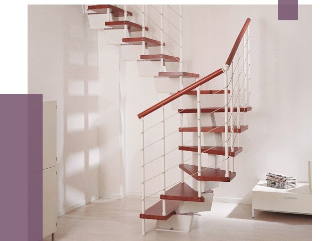 Изготовление лестниц на больцах в Каспийске от 9672 руб. | ПРОЛЁТ-Ксп
