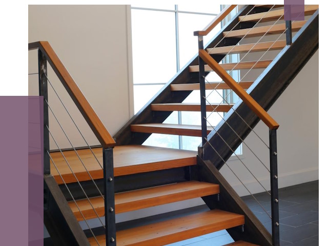 Изготовление лестниц на металлокаркасе в Каспийске от 18835 руб. | ПРОЛЁТ-Ксп