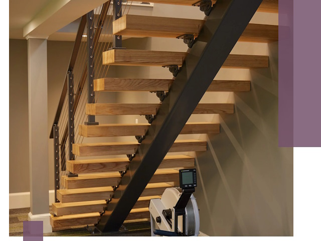 Лестницы на монокосоурах под ключ в Каспийске - изготовление и монтаж