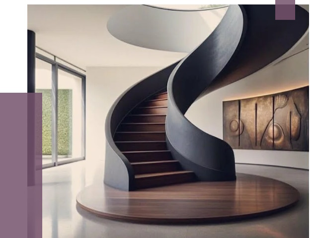 Элитные лестницы под заказ в Каспийске от 188349 руб. — ПРОЛЁТ-Ксп