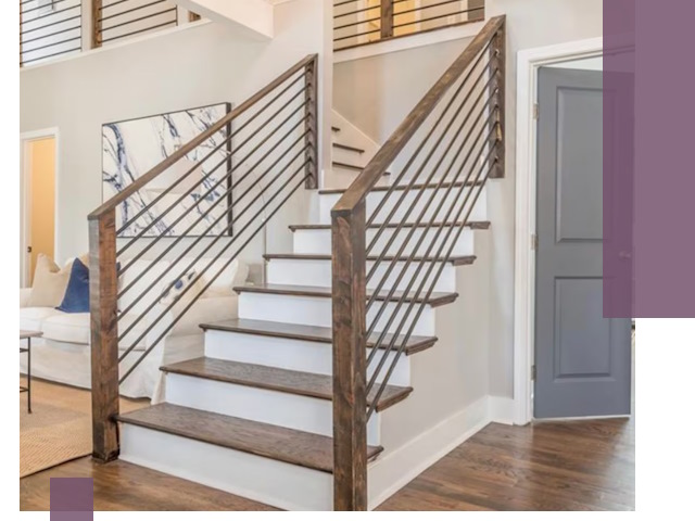 Лестницы для коттеджа под ключ в Каспийске — изготовление и монтаж