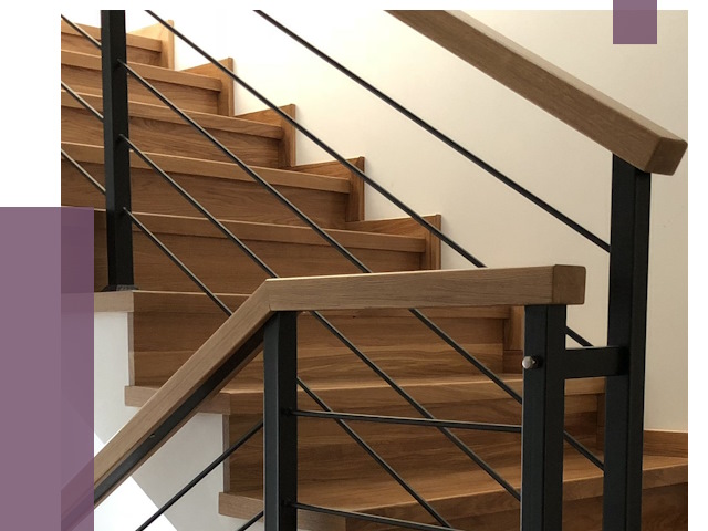 Обшивка металлической лестницы деревом в Каспийске от 4327 руб. 