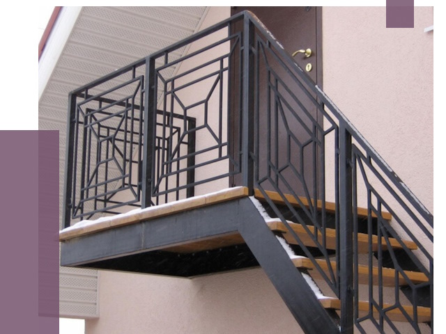 Металлические перила в Каспийске от 4276 руб.  | ПРОЛЁТ-Ксп