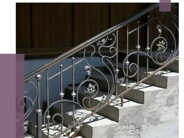 Кованые перила в Каспийске от 8654 руб. под ключ — качество от ПРОЛЁТ-Ксп