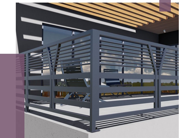 Изготовление балконных ограждений в Каспийске от 10690 руб. | ПРОЛЁТ-Ксп