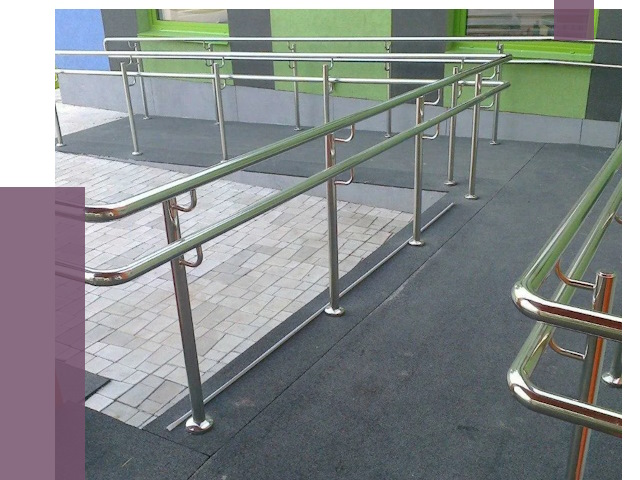 Ограждения пандусов в Каспийске от 4327 руб. монтаж | ПРОЛЁТ-Ксп