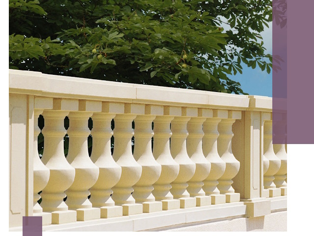 Установка балюстрады в Каспийске: изготовление и монтаж под ключ