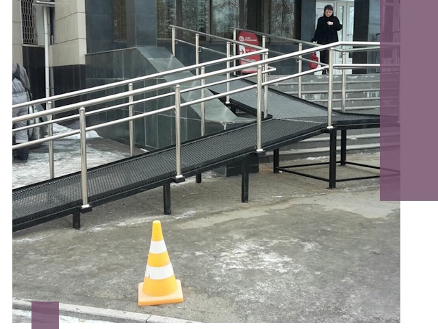 Стационарные пандусы под ключ в Каспийске — изготовление и монтаж