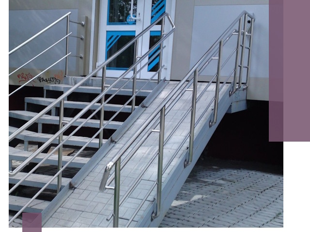 Пандус на крыльцо под ключ в Каспийске: монтаж и изготовление