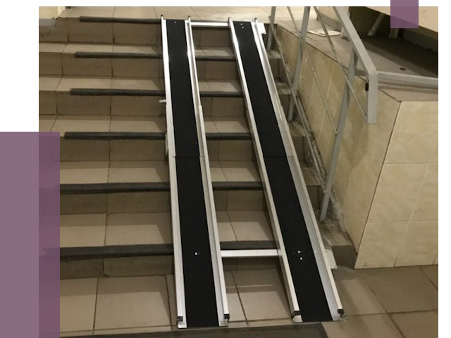 Установка пандуса в подъезд в Каспийске от 7941 руб. под ключ | ПРОЛЁТ-Ксп