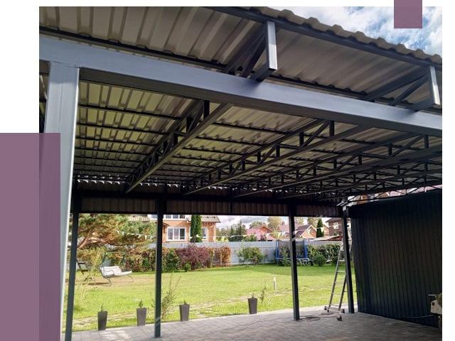 Монтаж навесов в Каспийске от 7330 руб. — установка навеса | ПРОЛЁТ-Ксп