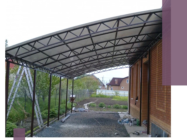 Профессиональный монтаж навесов под ключ в Каспийске