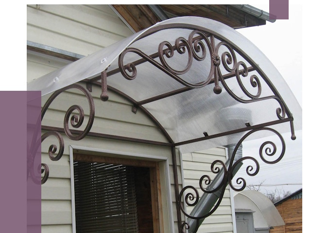 Изготовление козырьков в Каспийске от 7330 руб. — заказать | ПРОЛЁТ-Ксп