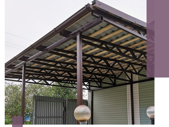 Навесы под ключ в Каспийске: изготовление, монтаж и гарантия