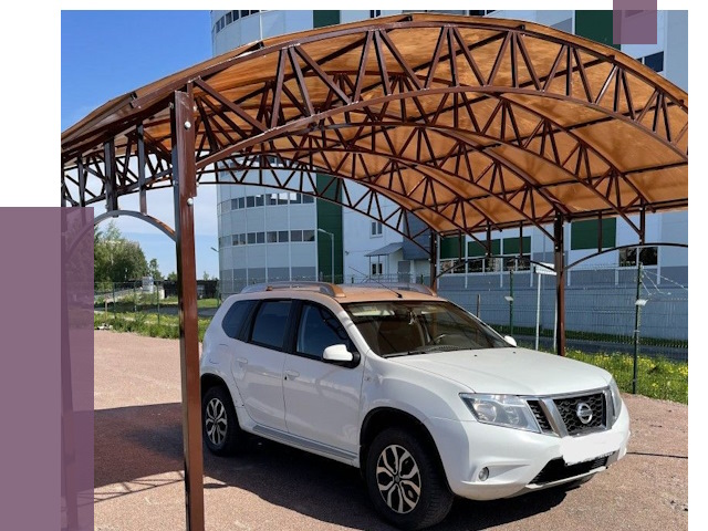 Недорогие навесы в Каспийске от 42760 руб.  | ПРОЛЁТ-Ксп