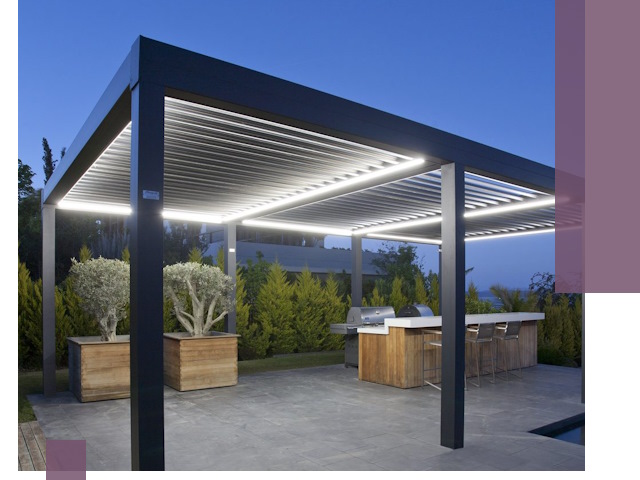 Навесы отдельно стоящие под ключ в Каспийске из металла и поликарбоната