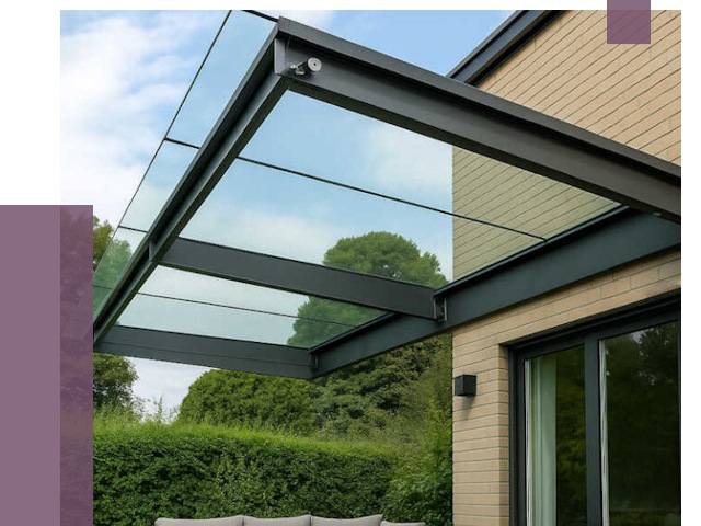 Стеклянные навесы и козырьки в Каспийске от 12217 руб.