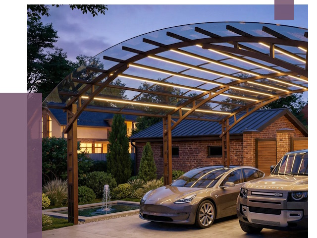 Металлические навесы в Каспийске от 12624 руб. под ключ — ПРОЛЁТ-Ксп