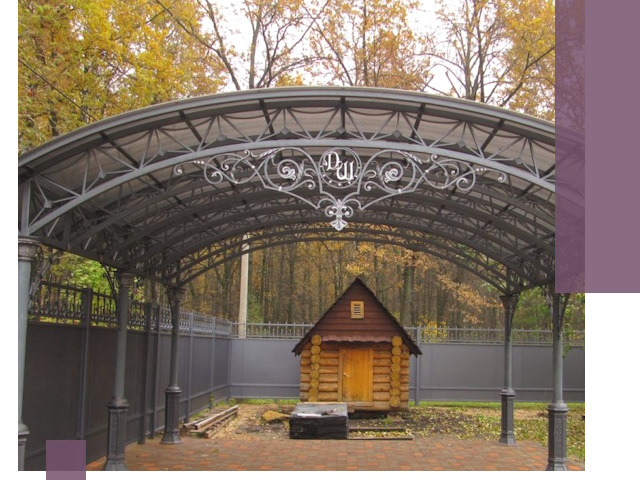 Кованые навесы премиум-класса под заказ в Каспийске