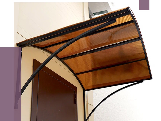 Недорогие козырьки в Каспийске от 7554 руб.  | ПРОЛЁТ-Ксп