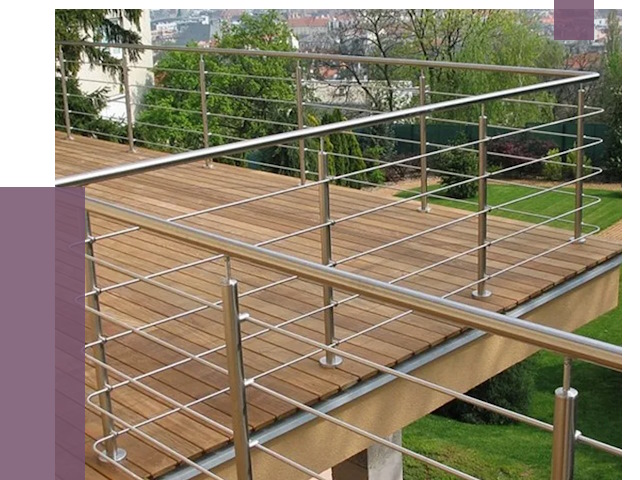 Алюминиевые парапеты в Каспийске под ключ от 7738 руб. 