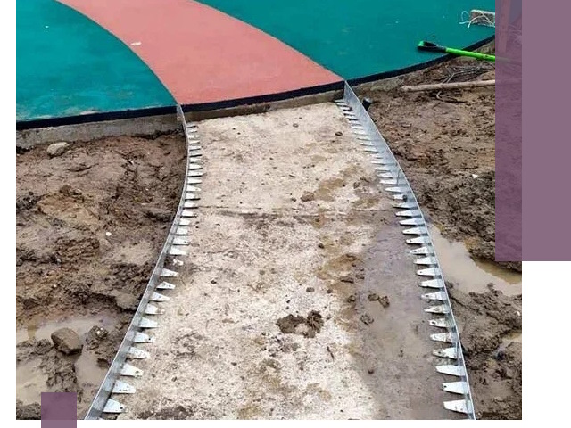 Металлические бордюры для дорожек в Каспийске — монтаж и изготовление