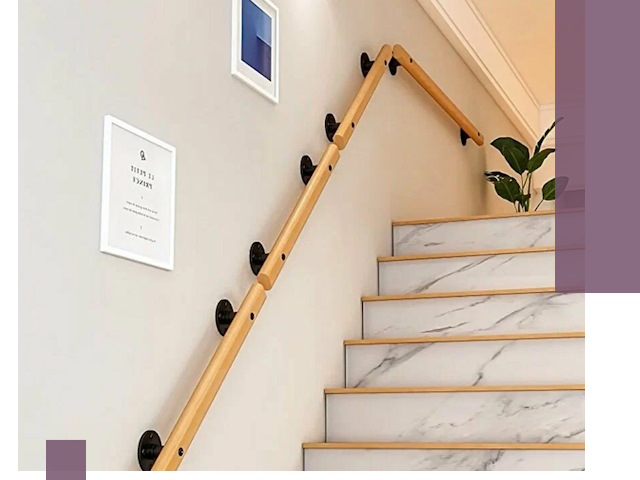 Поручни металлические и деревянные под ключ в Каспийске